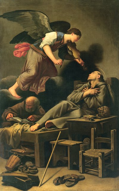 De Extase van St. Franciscus door Carlo Saraceni